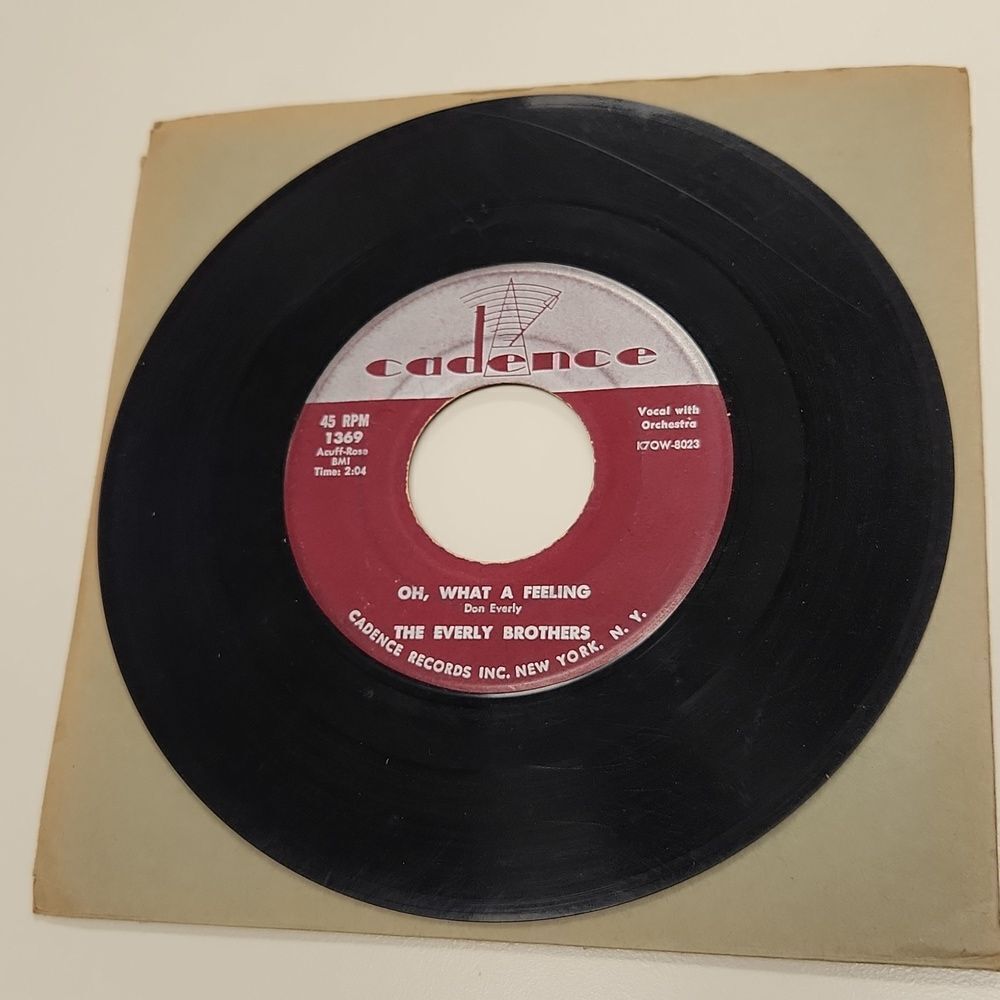 Everly Brothers Oh What A Feeling / Till I Kissed You 45 rpm Record Vinyl 1369